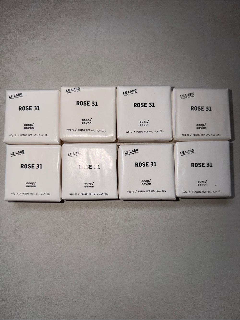8 Le Labo Rose 31 Soap 1.4oz 40g Bundle Lot Bulk Fairmont Hotel Luxury Amenity